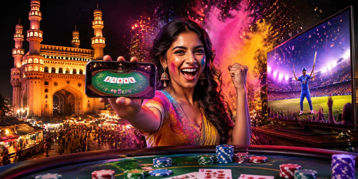 Live Baccarat gaming at Hyderabad with festive Holi vibes