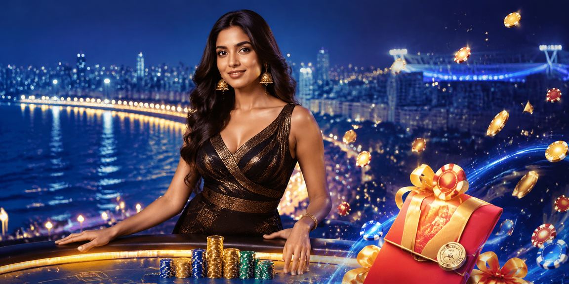 Teen Patti game session with Mumbai Marine Drive backdrop